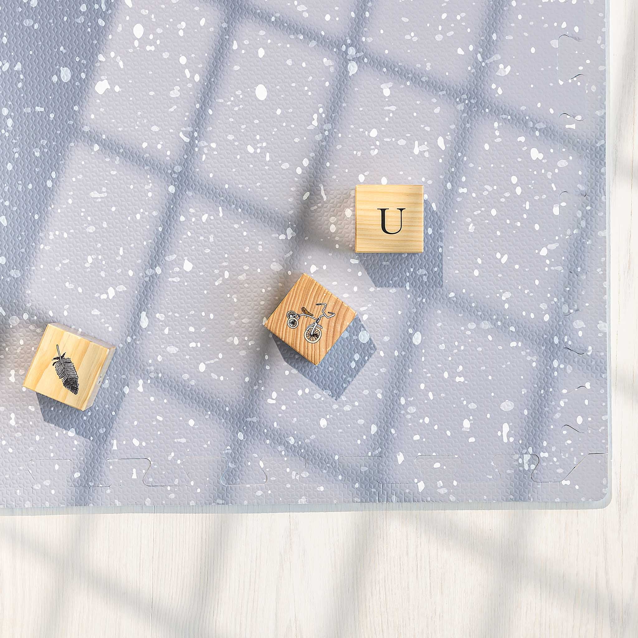 Terrazzo Play Mat Stormy Gray