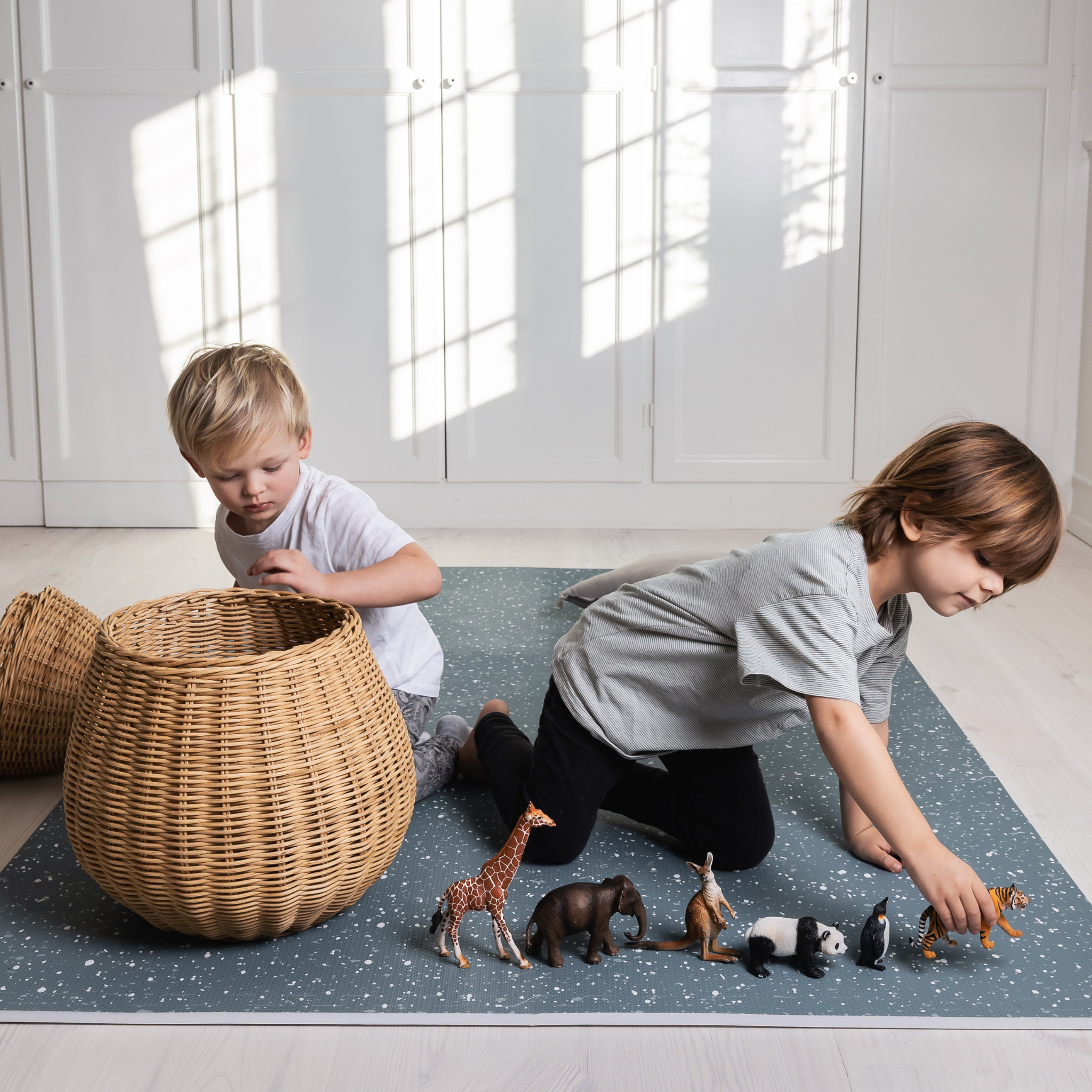 Terrazzo Play Mat Misty Blue